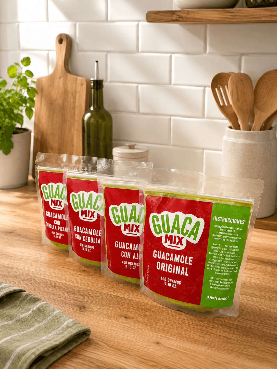 Guaca Mix — cuatro sabores en cocina